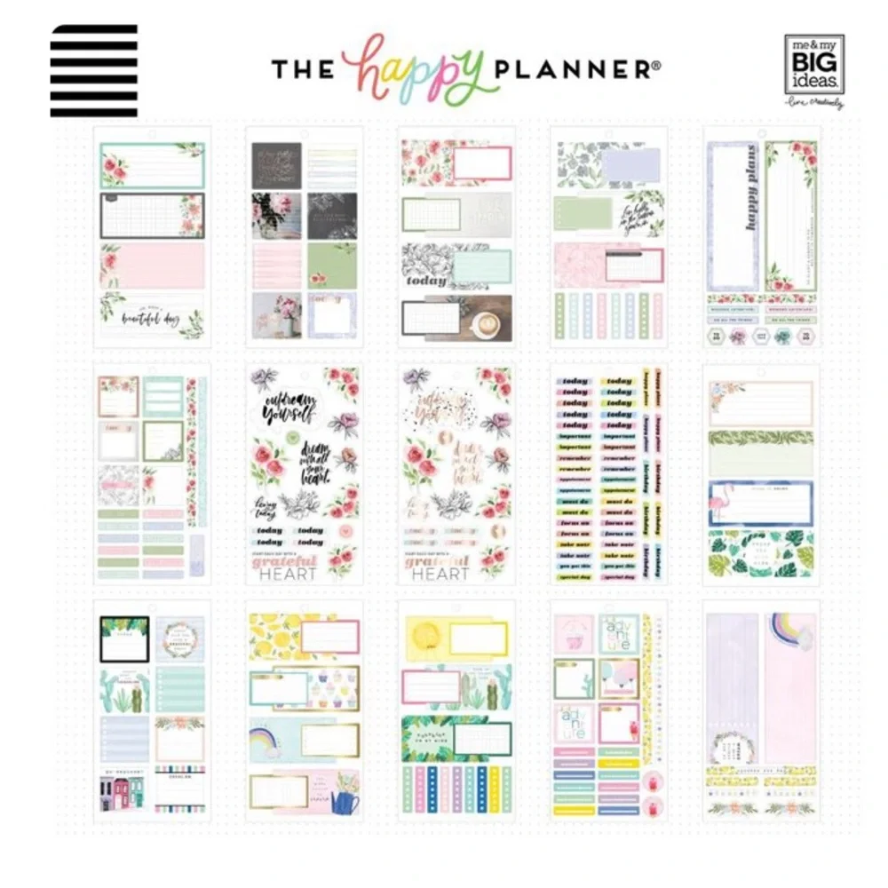 Happy Planner Horizontal Layout Sticker Value Pack